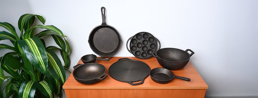 Discover the Timeless Strength of  Pre-Seasoned Cast Iron Utensils