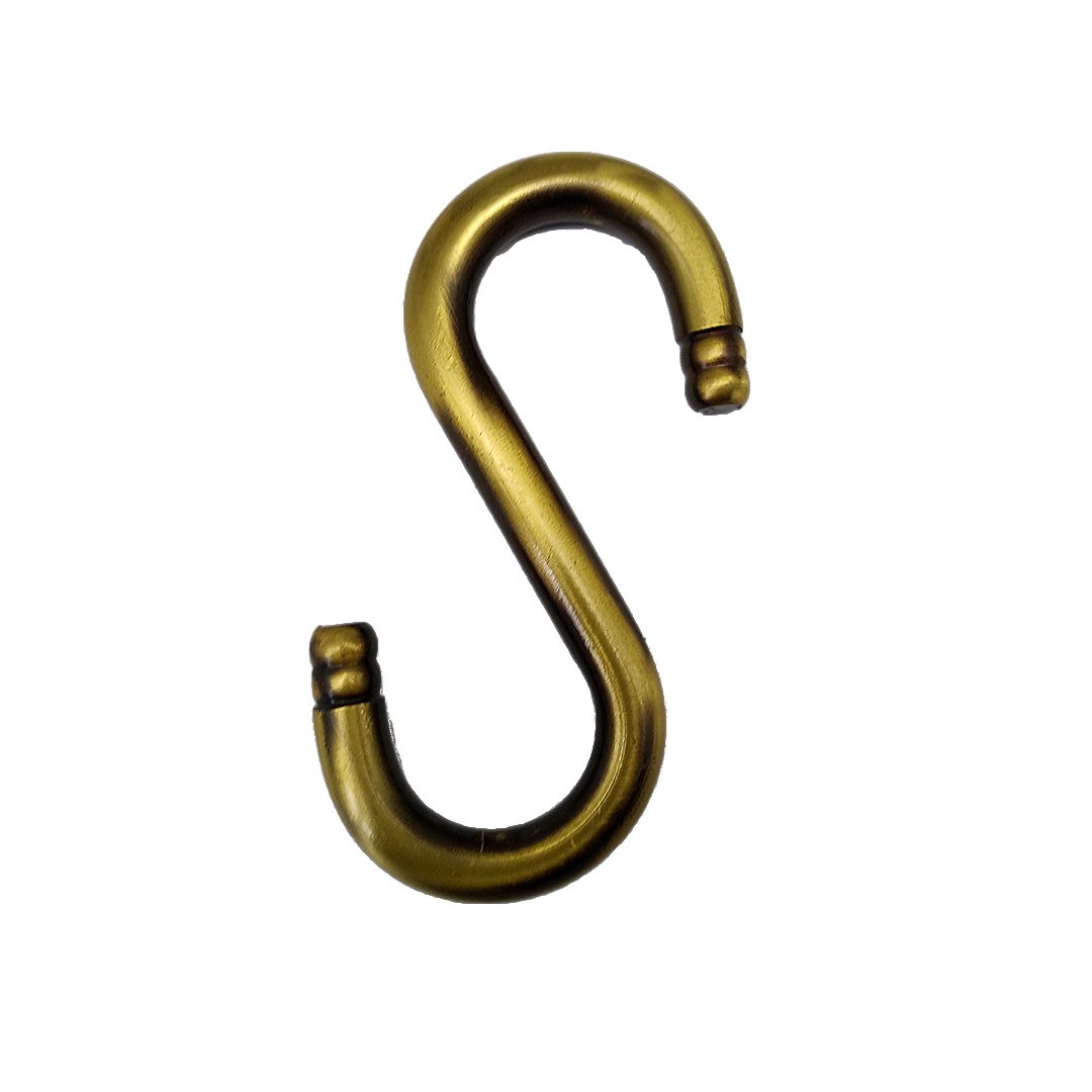 Steel S hook Antique Finish-12mm