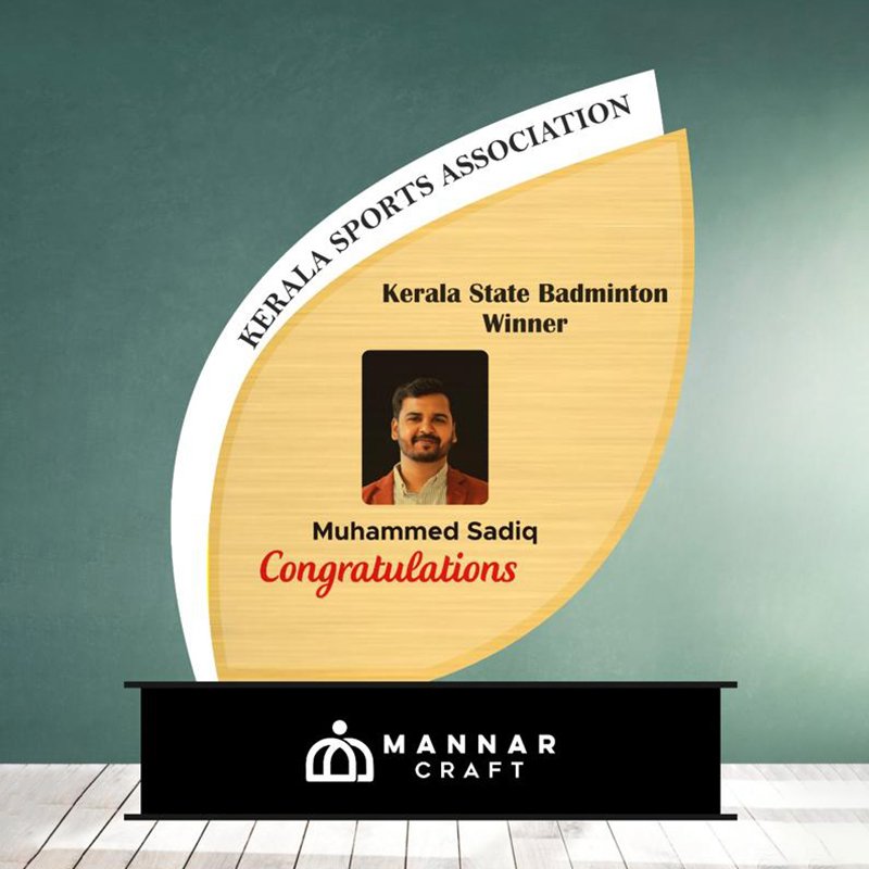 Mannar craft Special Appreciation Memento with Photo -M17