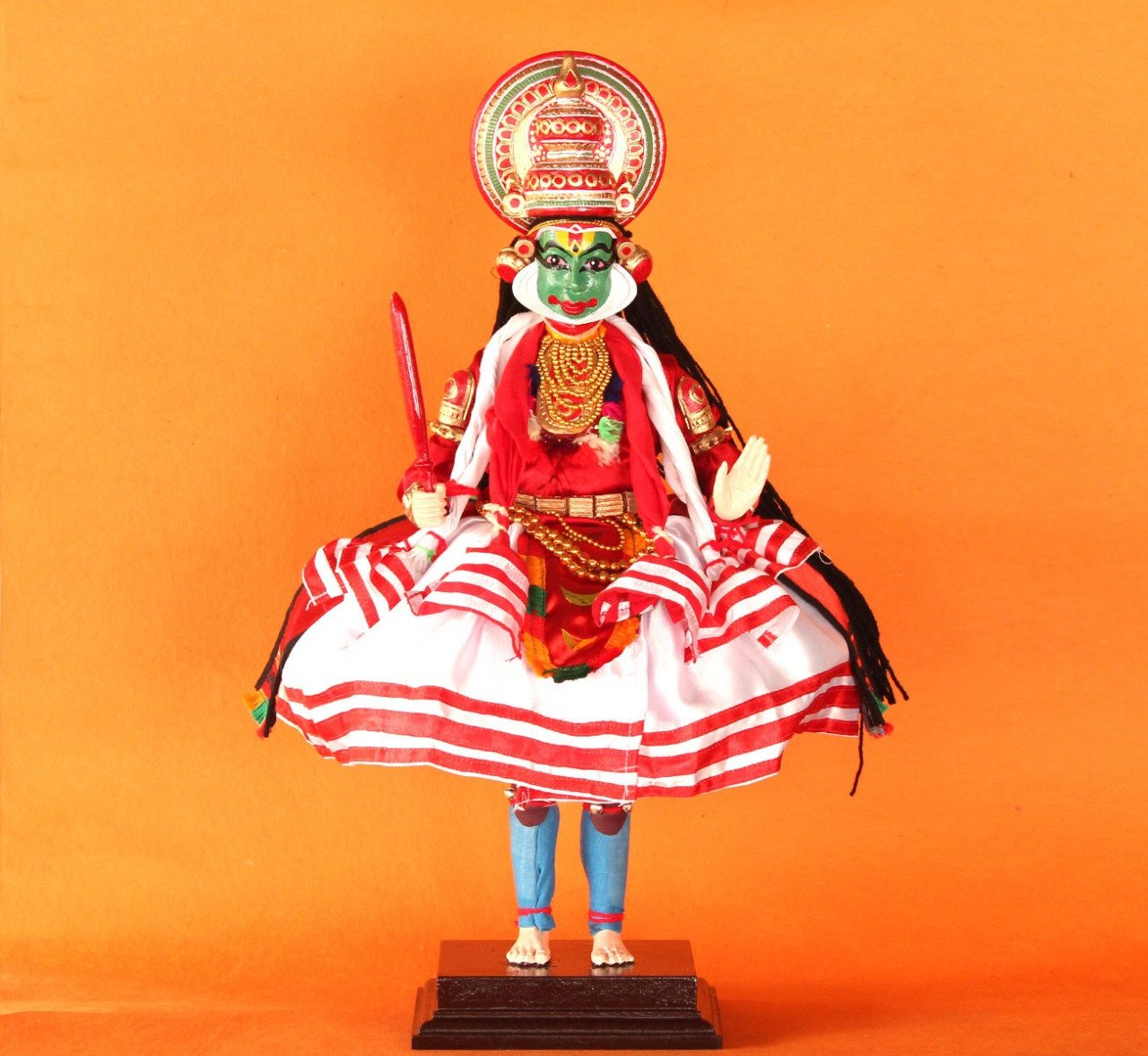 Kerala Kathakali Model (Pacha Vesham)-12 Inch