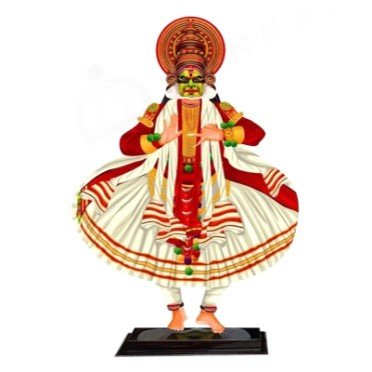 Printed Kathakali Full Body Stand - Unique Table Decor - 6 inch