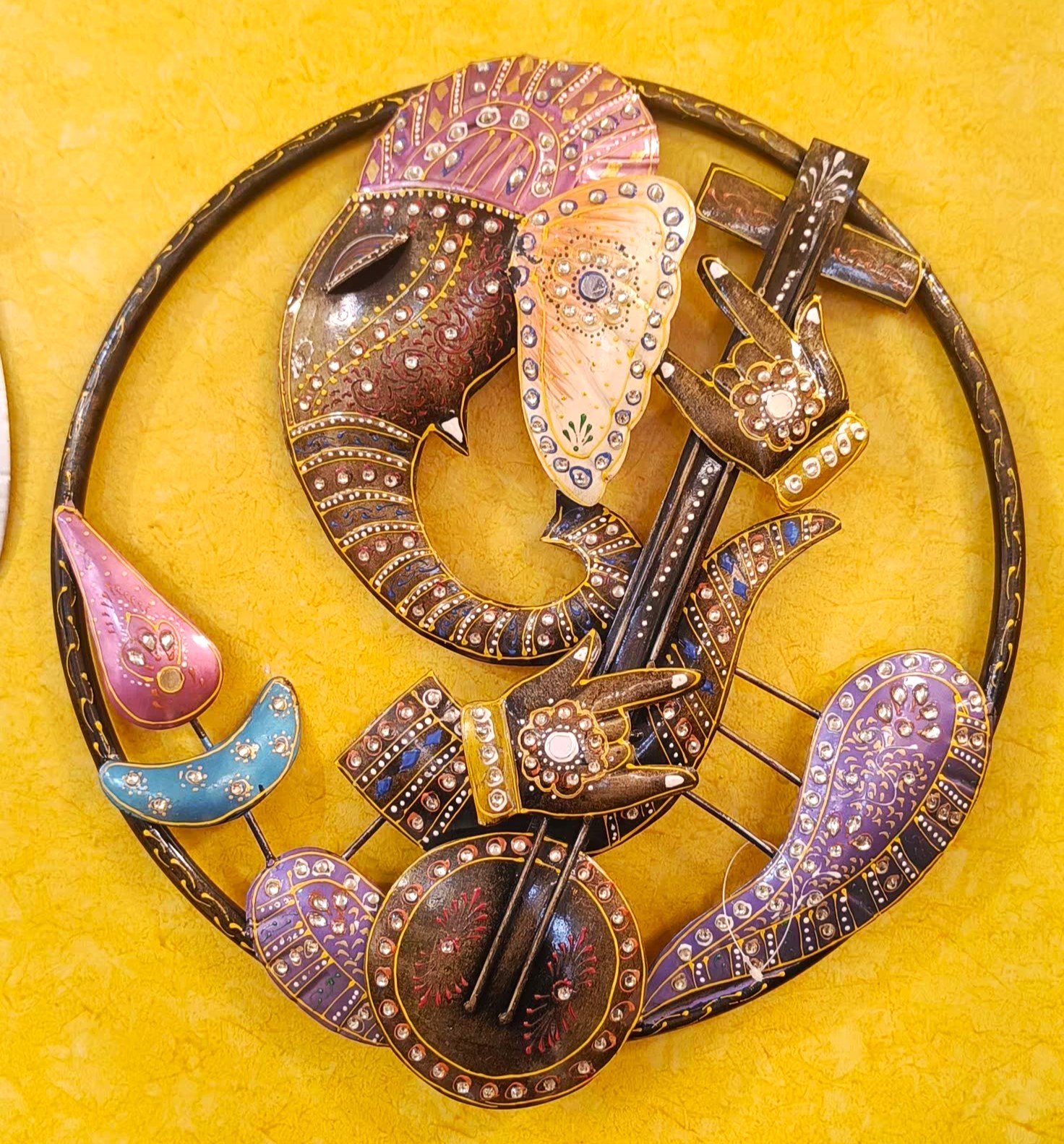 Elegant Ganesha Wall Hanging Decor - Spiritual Home Decor Accent