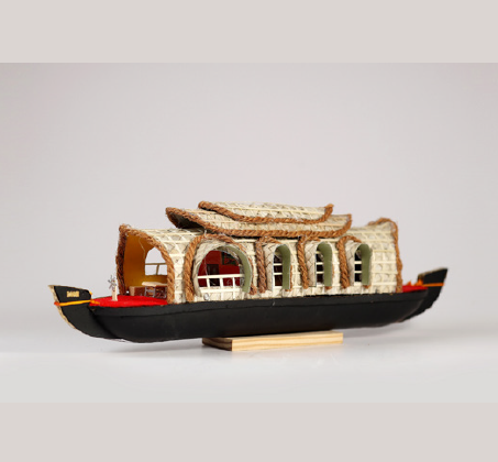 Kerala Houseboat - Handcrafted Wooden Home Decor & Unique Gift - Model 4
