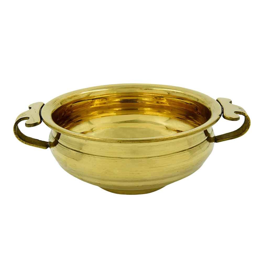 Brass Light Weight Uruli - Varpu - 5 Inch (Set of 10) | Traditional Decorative Bowl for Home & Gifting