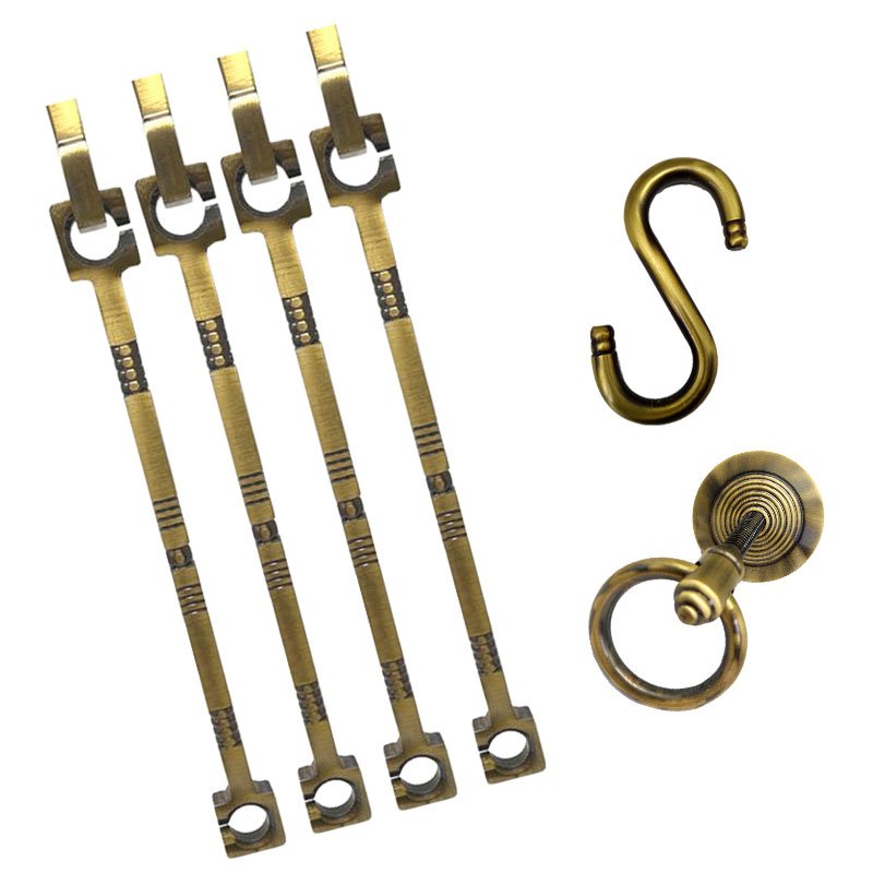 Steel swing rod - Jula full set- 7 feet - 12mm - SQUARE DLX (ANTIQUE FINISH)