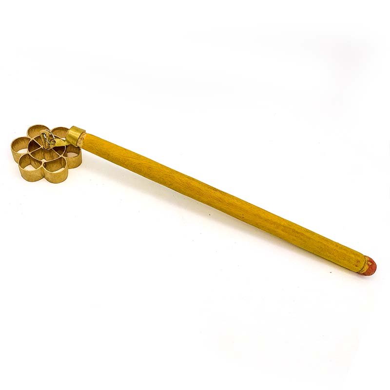 Authentic Bronze Achappam Maker - Achu - for Perfect Rosette Cookies - 7 cm