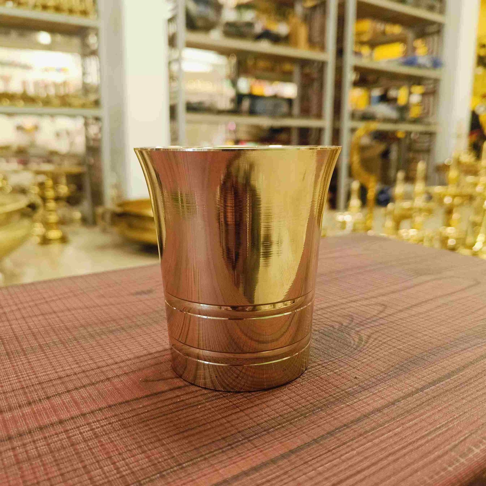 Handmade Bronze Polished Glass | Elegant & Durable Decorative Drinkware