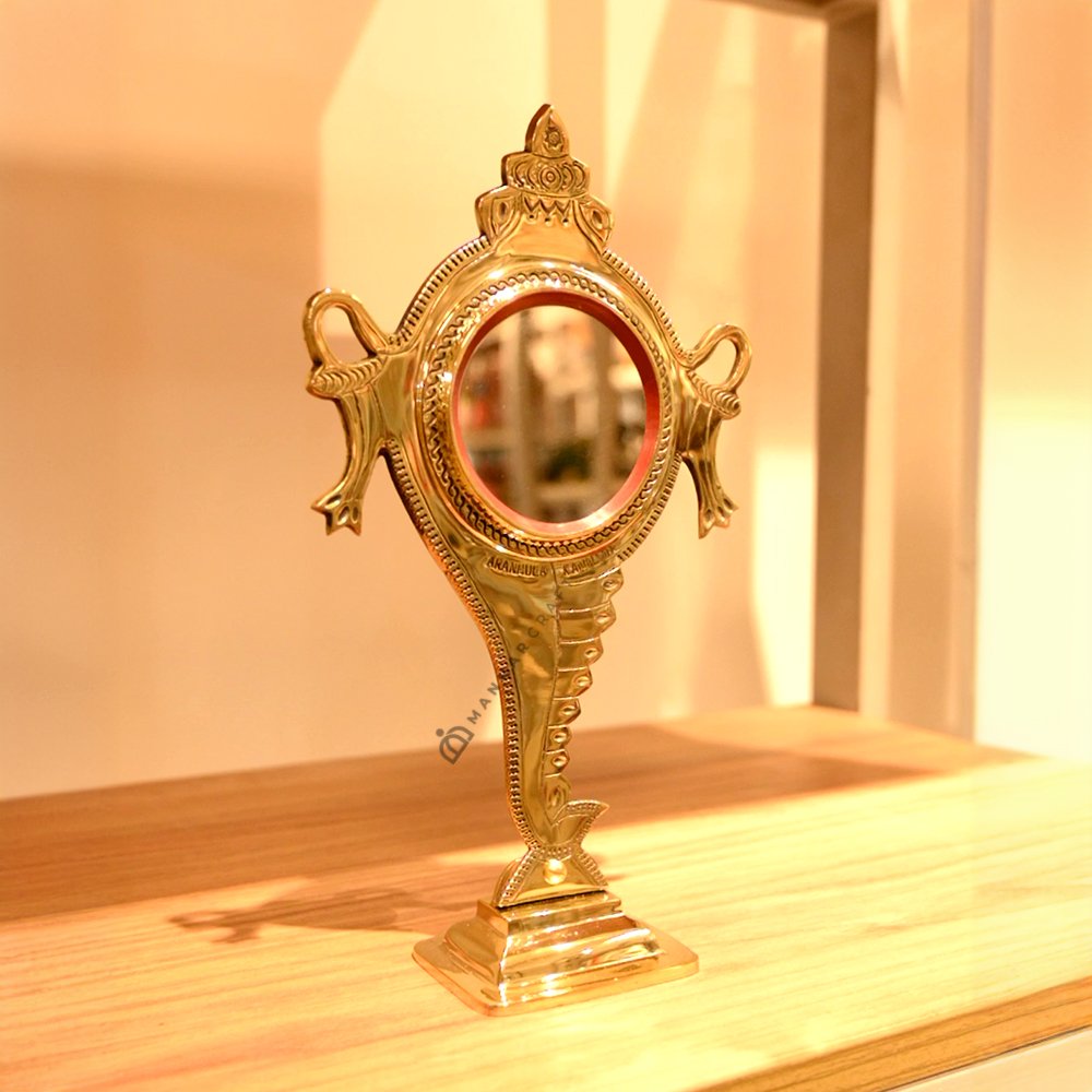Aranmula kannadi, shank peedom special model (metal mirror) 3 inch