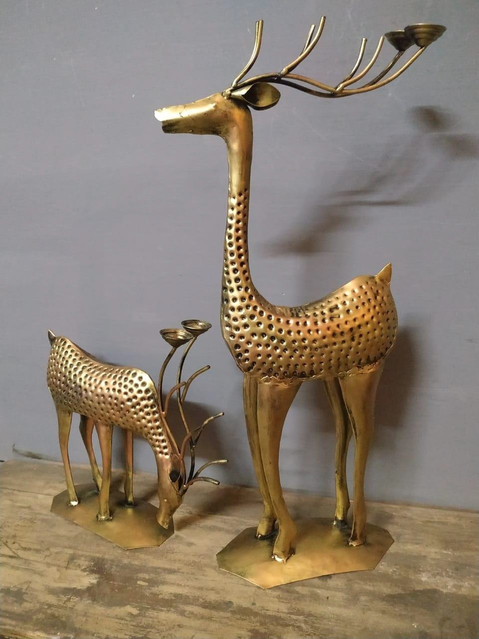 REINDEER SET OF 2 DECOR