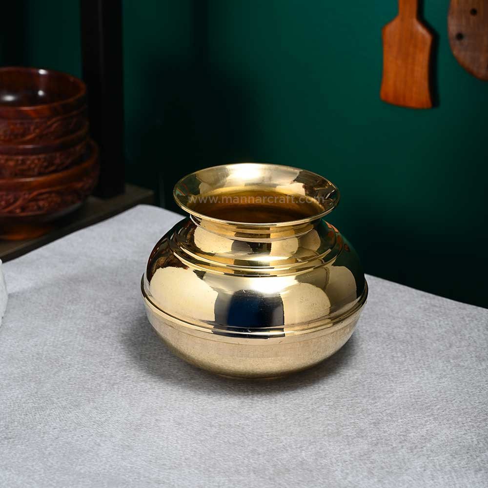 MANNAR CRAFT BRONZE POT-Oodu Kalam 5 Inch