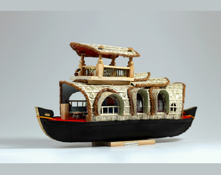 Kerala Houseboat - Handcrafted Wooden Home Decor & Unique Gift - Model 7