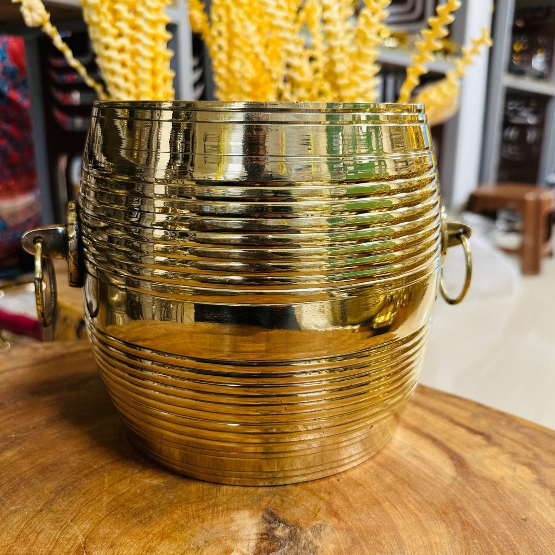 Kerala Traditional Handicrafts Brass Nirapara – 6.5 Inch | Authentic South Indian Décor