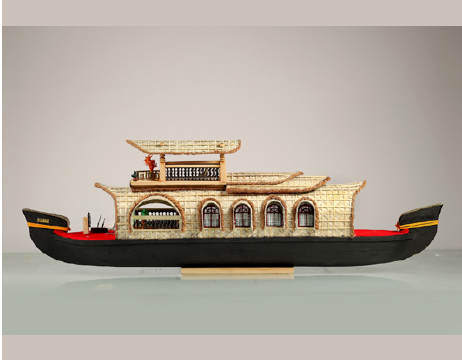 Kerala Houseboat - Handcrafted Wooden Home Decor & Unique Gift - Model 14