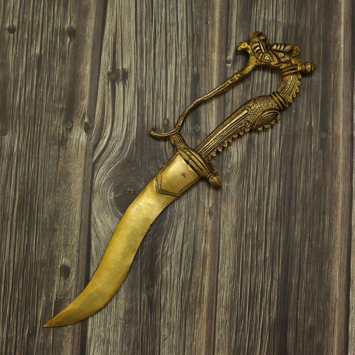 Brass Yali Sword from Mannar Craft