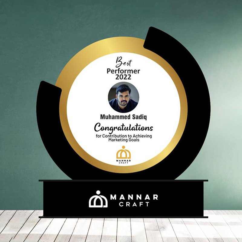 Mannar craft Special Appreciation Memento with Photo -M20