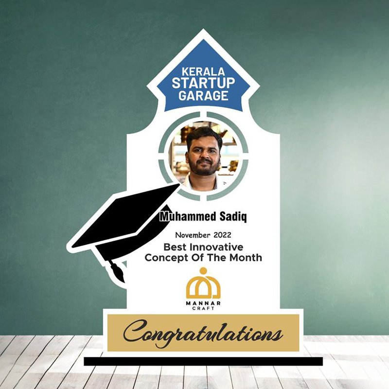 Mannar craft Special Appreciation Memento with Photo -M14