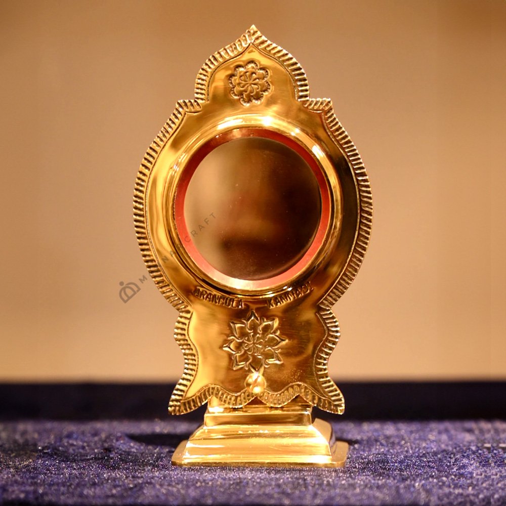 Traditional Premium Aranmula Kannadi - 2.5 Inch | Perfect for Home Decor and Gifting