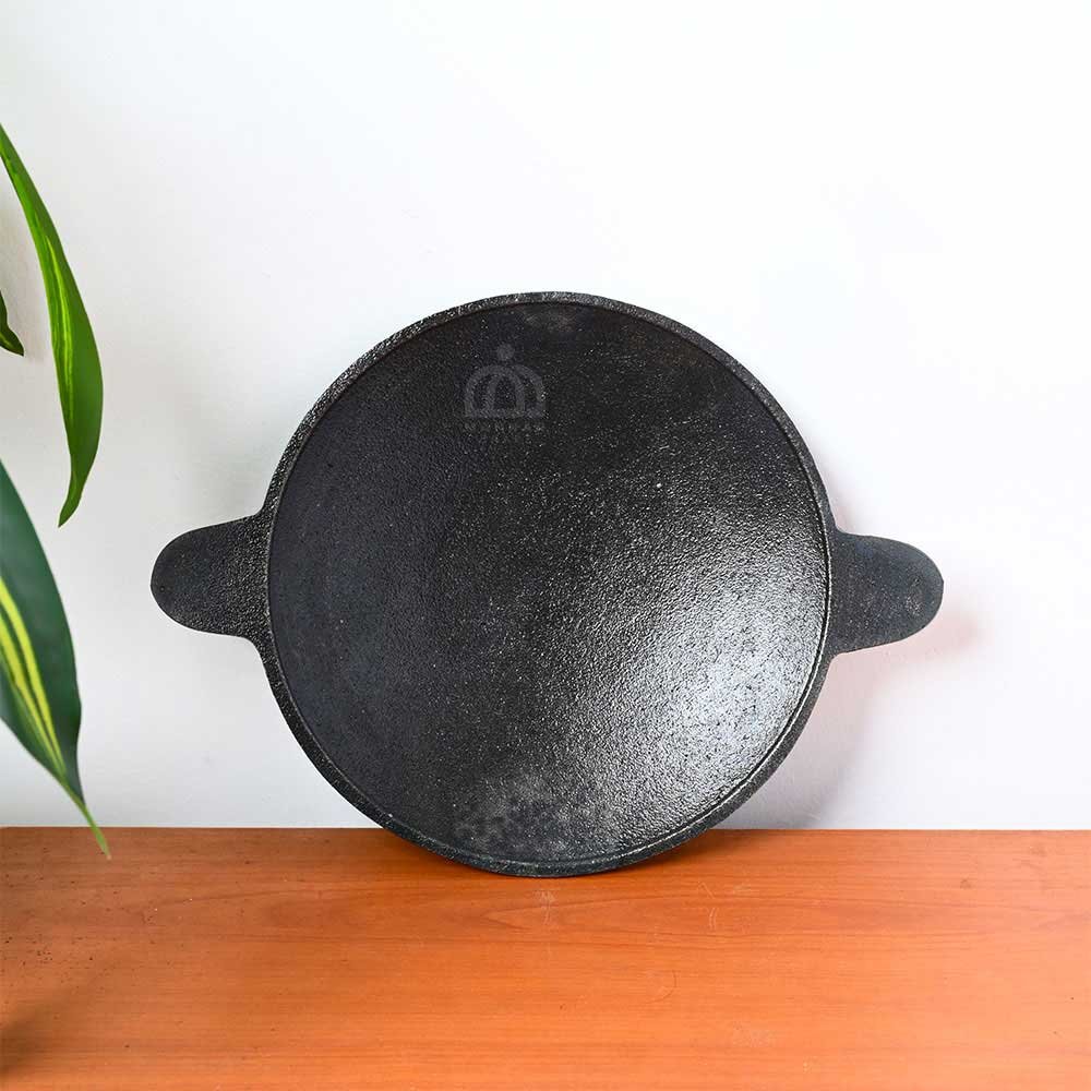 Pre-Seasoned Cast Iron Lead Free Tawa/Tava for Dosa/Roti/Paratha/Aloo (9 inches)