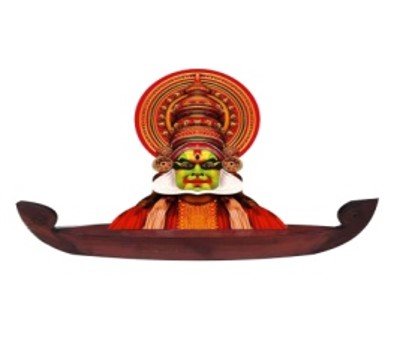 Printed Kathakali with Shoulder - Decorative Table Top Art - mini
