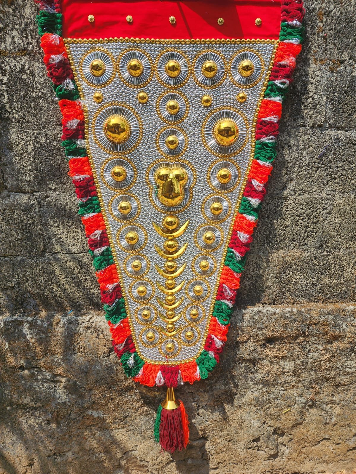 Mannar Craft Hand Made Nettipattam-Elephant Caparison 2.5 Feet