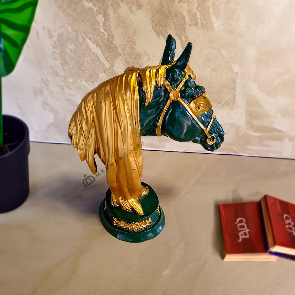 Horse Head Statue - Home Decor & Gifting - 13 inch