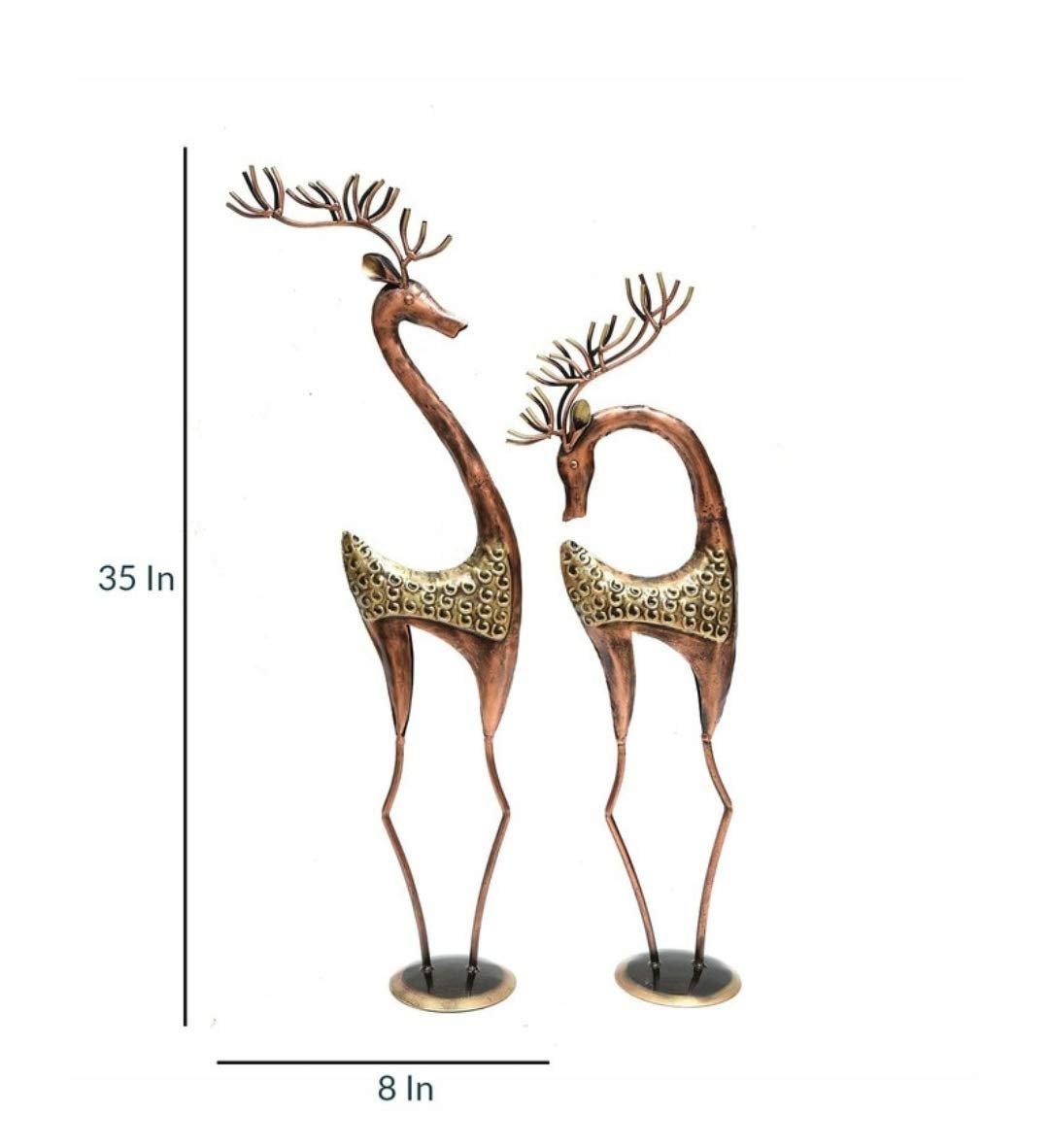 TABLE DÉCOR DEER SET OF 2