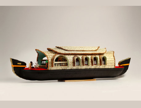 Kerala Houseboat - Handcrafted Wooden Home Decor & Unique Gift - Model 10