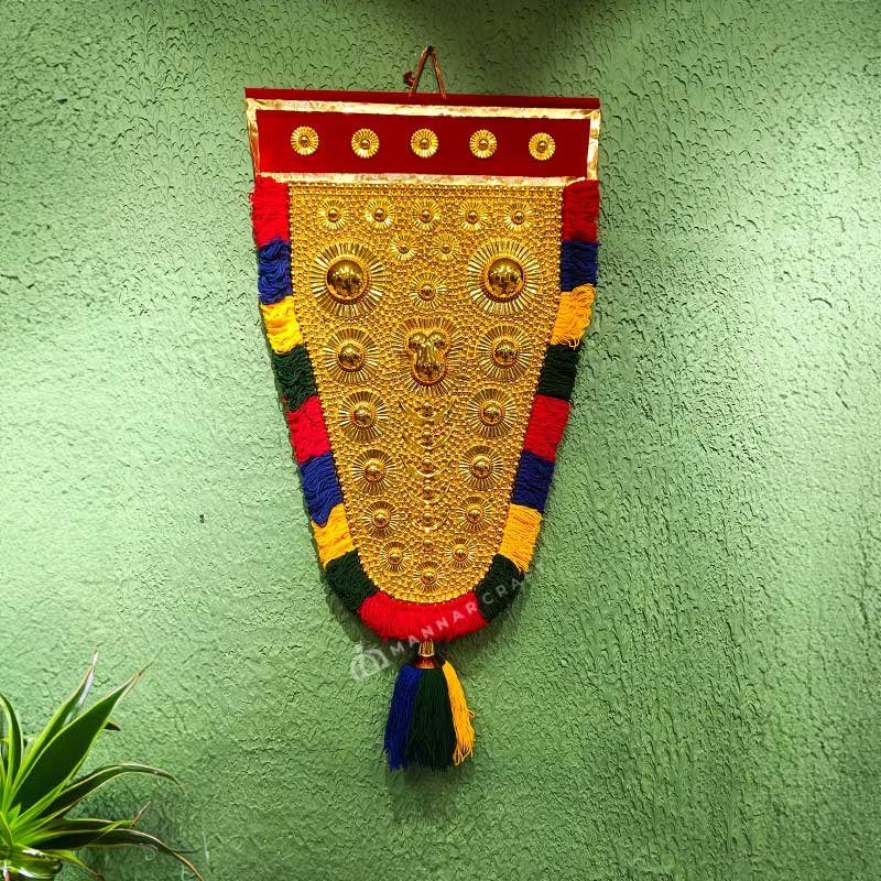Traditional Wall Hanging Handmade Multicolor Nettipattam - Perfect for Home Decor and Gifting