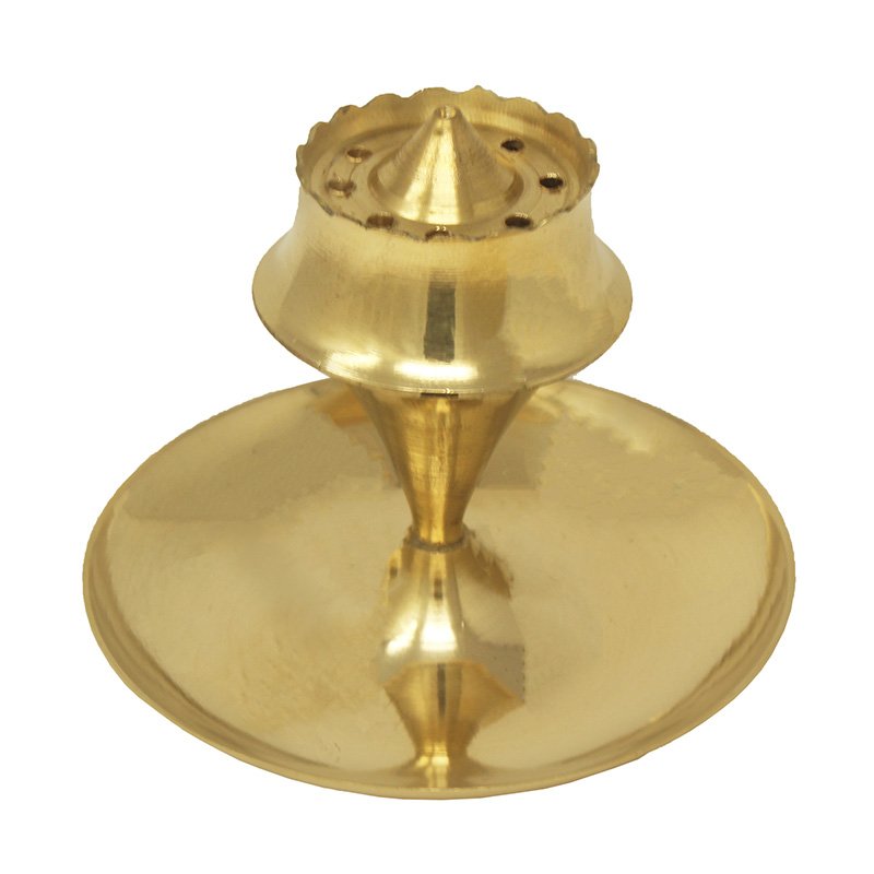 Brass Agarbatti Stand Incense Holder with Ash Catcher 5CM