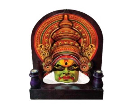 Printed Kathakali Pen Holder - 6 ,Unique Table Decor