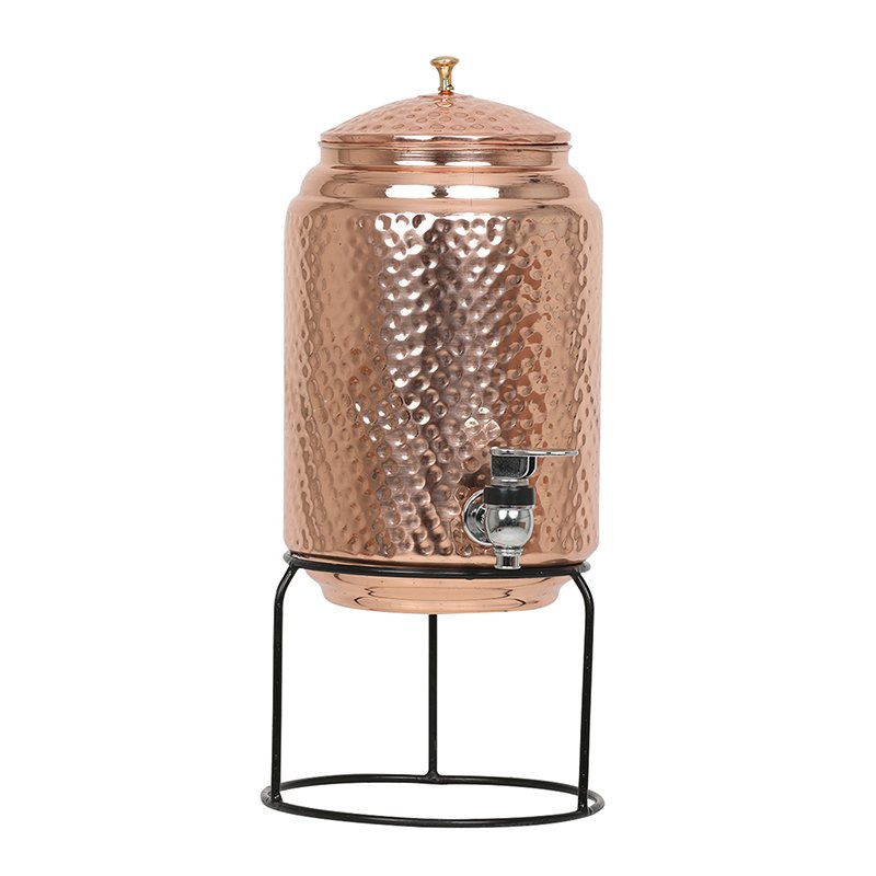 5 Ltr. Copper Water Dispenser with Stand 