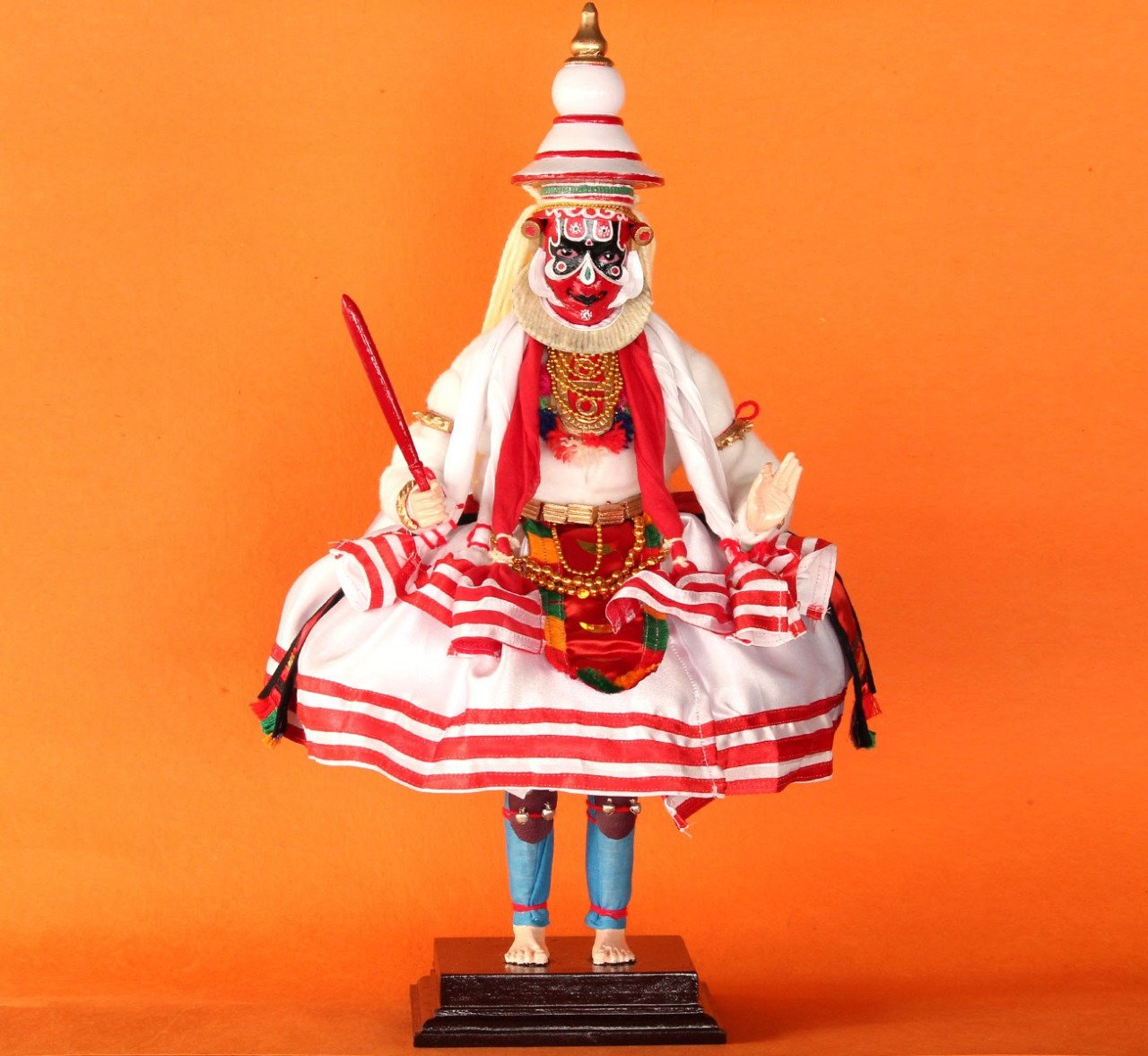 Kerala Kathakali Model Hanuman (Thaadi Vesham) -12 Inch