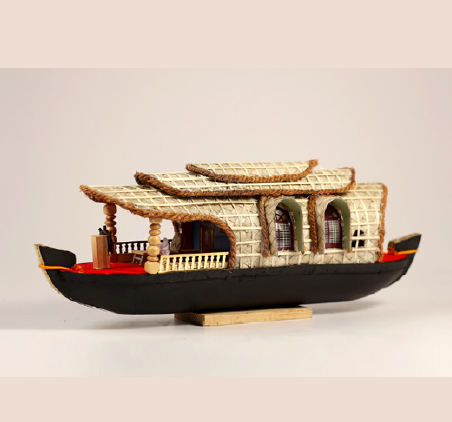 Kerala Houseboat - Handcrafted Wooden Home Decor & Unique Gift - Model 6