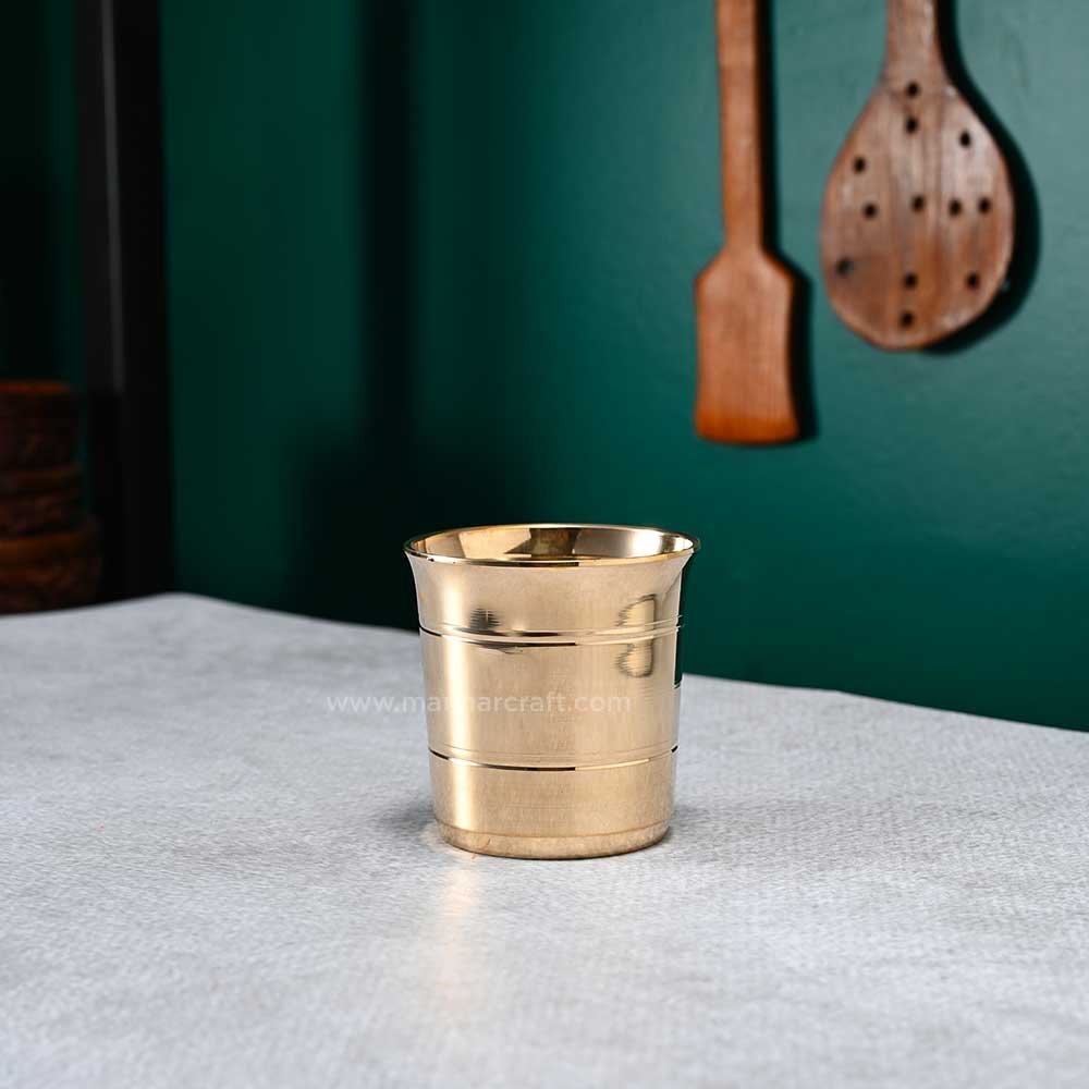 Premium Bronze Glass (250 ml) | Elegant Traditional Drinkware for Everyday Use